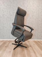 Dat Zit! Leren sta op stoel relax fauteuil op accu zgan, Ophalen of Verzenden, Zo goed als nieuw, Metaal, Nvt