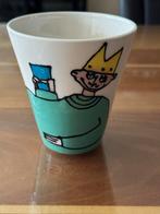 Birgit Stigter Drinkbeker ‘Koning Japie’ Porselein '96, Antiek en Kunst, Ophalen of Verzenden