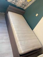 Boxspring 1 persoons met nieuw Auping matras, Huis en Inrichting, Slaapkamer | Bedden, Ophalen, Verstelbaar, 90 cm, Eenpersoons