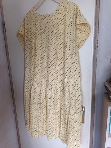 Vintage Gele lange jurk zomerjurk Rembrandt . mt 50 xxl beschikbaar voor biedingen