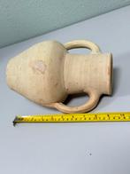Terracotta vaas met 2 handvatten Amfoor 25cm Antiek antieke, Ophalen of Verzenden