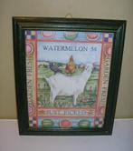 Landelijk plaatje van een geit, Minder dan 50 cm, Ophalen of Verzenden, Zo goed als nieuw, Schilderij