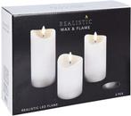 Partij van 12 sets kaarsen, Kunststof, Wit, Nieuw, Ophalen of Verzenden