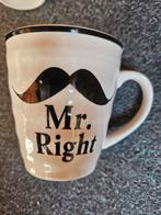 mokken set - Mr. Right, Mrs. Always Right & Eekh, Ophalen of Verzenden, Zo goed als nieuw
