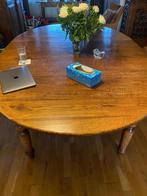 Ovaal eiken tafel, 150x180 cm en 40 cm verlengbaar, Huis en Inrichting, Ophalen, Zo goed als nieuw, Ovaal, 200 cm of meer