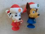 Paw Patrol poppetjes Chase en  Marchall met zuignap, Ophalen of Verzenden, Gebruikt