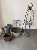 Brocante planten rek anker visnet flessenrek …, Antiek en Kunst, Curiosa en Brocante, Ophalen