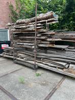 Restpartij boomstam bladen Eiken, populier, douglas, essen, Tuin en Terras, Palen, Balken en Planken, Ophalen, Nieuw, 250 cm of meer