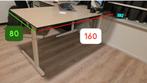 Verstelbaar bureau - Stevig & Stabiel 160  80 cm, Ophalen, Gebruikt, 50 tot 100 cm, Modern