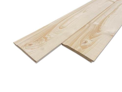 Wandbekleding | Vuren (overhangend) rabat / V-delen - OUTLET, Doe-het-zelf en Verbouw, Hout en Planken, Nieuw, Plank, Vuren, 300 cm of meer