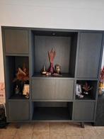 Kast grijs / vakkenskast, Huis en Inrichting, Kasten | Wandmeubels, Ophalen, 150 tot 200 cm, Zo goed als nieuw, 150 tot 200 cm