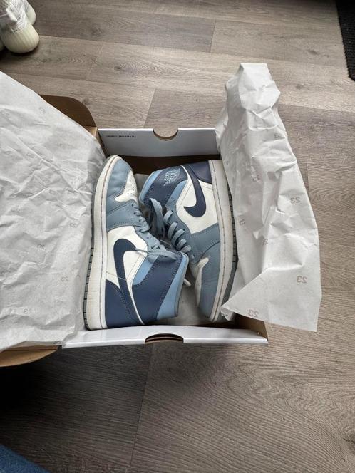 Nike Air Jordan 1 Mid sail diffused blue blue maat 40.5 S3, Kleding | Dames, Schoenen, Gedragen, Sneakers of Gympen, Blauw, Ophalen of Verzenden