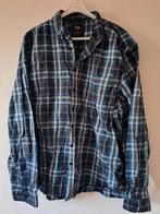 C&A Overhemd XL Blauw Geruit, Kleding | Heren, Overhemden, Blauw, Gedragen, Halswijdte 43/44 (XL), C&A