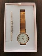 Yolora Giftset, horloge en armbandje rosé /goudkleurig., Ophalen of Verzenden, Nieuw, Overige merken