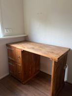 Steigerhouten bureau, Ophalen, Gebruikt
