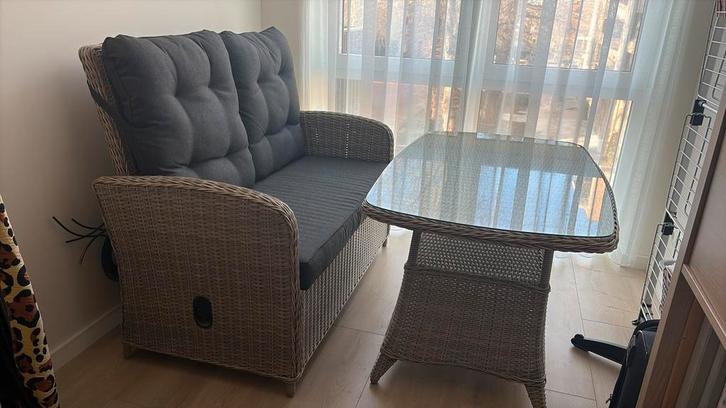 Tuinset compleet, Tuin en Terras, Tuinsets en Loungesets, Zo goed als nieuw, Loungeset, Bank, Ophalen