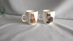 Francien kopjes servies mokken katten poezen, Huis en Inrichting, Ophalen of Verzenden, Zo goed als nieuw, Overige stijlen, Kop(pen) en/of Schotel(s)