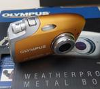 Olympus Mju Mini Digital Oranje - Nieuwe accu's!, Ophalen, Compact, Zo goed als nieuw, Olympus