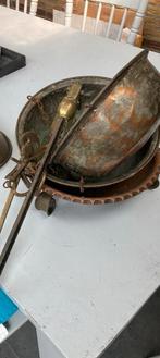 Koperen weeg- schalen set, Ophalen