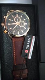 Curren watch new, Overige materialen, Leer, Polshorloge, Nieuw