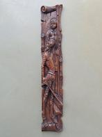 vintage houtsnijwerk Don Quichot 3D houten wand-paneel 80cm, Antiek en Kunst, Ophalen of Verzenden