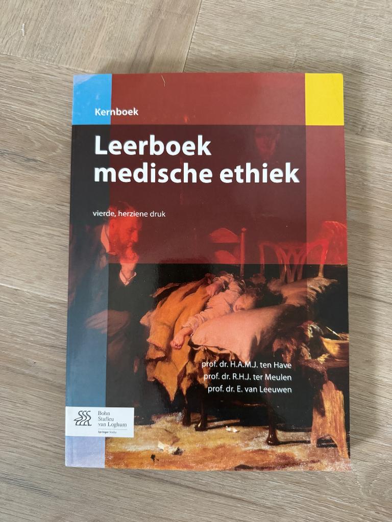 Leerboek medische ethiek - ten Have, Ophalen of Verzenden, Zo goed als nieuw, Overige wetenschappen