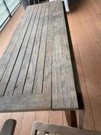 Teak houten bank en tafel, Tuin en Terras, Tuinbanken, Ophalen of Verzenden, Teakhout