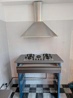 Zanussi Gasfornuis - Vrijstaand - 4 Kookzones met afzuigkap, Gebruikt, Gas, 85 tot 90 cm, 4 kookzones