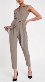 River Island luxe elegante jumpsuit zandbeige nieuw maat 40, Kleding | Dames, Jumpsuits, Maat 38/40 (M), Verzenden, Nieuw, River Island