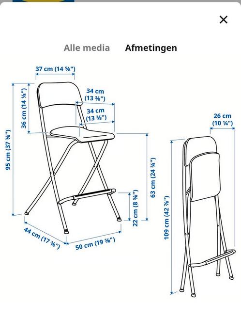 Ikea barkrukken, Huis en Inrichting, Barkrukken, Gebruikt, Ophalen