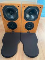 Chario Syntar 100 monitor Cherry Luidsprekers, Audio, Tv en Foto, Luidsprekers, Zo goed als nieuw, 60 tot 120 watt, Front, Rear of Stereo speakers