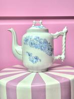 Antieke theepot Louis Regout Mosa Maastricht 1883-1895 blauw, Ophalen of Verzenden