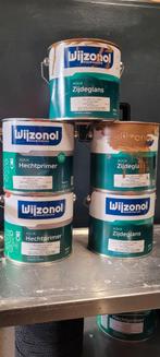 Wijzonol Aqua Zijdeglans + Hechtprimer - Aardebruin, Doe-het-zelf en Verbouw, Verf, Beits en Lak, Bruin, Nieuw, Ophalen of Verzenden