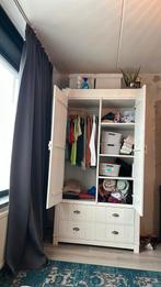 TK:Grote Stevige Kledingkast/Whitewash, Huis en Inrichting, Kasten | Kledingkasten, Ophalen, Overige materialen, 100 tot 150 cm