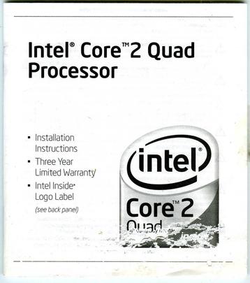 Intel Core TM2 Quad Processor beschikbaar voor biedingen