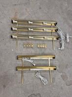 5x vintage ikea plankverlichting voor billy setprijs, Ophalen of Verzenden, Gebruikt, Metaal of Aluminium