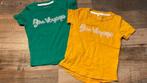 2 shirtjes Name It groen/ geel 104, Name it, Meisje, Zo goed als nieuw, Shirt of Longsleeve