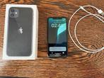 Iphone 11 128 GB incl kabel en box, 75 %, Zwart, Zonder simlock, Zonder abonnement