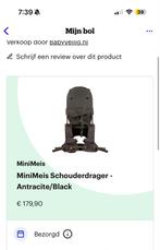 Minimeis Schouderdrager Antraciet/Zwart, Ophalen of Verzenden, Zo goed als nieuw, Rug, Overige merken