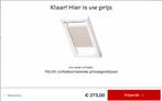 Plisé Velux  Rolgordijn voor GGL-SK06, Huis en Inrichting, Stoffering | Gordijnen en Lamellen, 100 tot 150 cm, Wit, Nieuw, Ophalen of Verzenden
