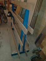 Houtopslag rek voor platen of glas, glasbok, Ophalen of Verzenden, Gebruikt, 70 tot 120 cm