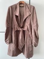 Trenchcoat Lederlook Goldie Estelle Monica Maat S Als nieuw, Goldie Estelle, Bruin, Ophalen of Verzenden, Zo goed als nieuw