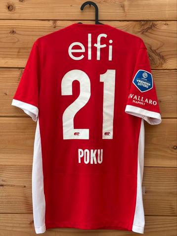 Matchworn AZ Alkmaar shirt van Poku beschikbaar voor biedingen
