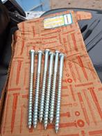 Partij  hout boutschroeven 10x160 50stuks, Doe-het-zelf en Verbouw, IJzerwaren en Bevestigingsmiddelen, 100 tot 250 mm, Schroeven