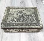 vintage blik met jachtmotief, jachttafereel, Ophalen of Verzenden, Gebruikt, Overige