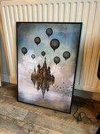 Papieren poster met zwarte omlijsting, Huis en Inrichting, Woonaccessoires | Schilderijen, Tekeningen en Foto's, Ophalen of Verzenden