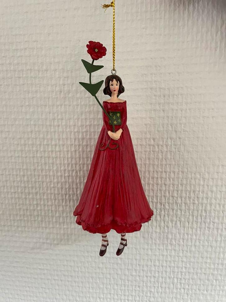 Bloemenmeisje roos, Diversen, Kerst, Zo goed als nieuw, Ophalen of Verzenden