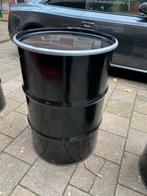 Metalen Vat / Ton 200 liter met deksel 5 stuks, Ophalen of Verzenden