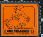 Sticker: Cornelissen Varkensbedrijven - Rijkevoort (2), Ophalen of Verzenden, Zo goed als nieuw, Bedrijf of Vereniging