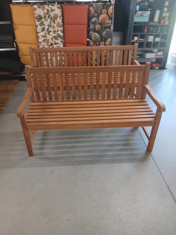Teakbank - 150/180cm - Nieuw uit voorraad!, Tuin en Terras, Tuinbanken, Nieuw, Hout, Ophalen of Verzenden